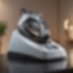 High-efficiency ironing station with steam technology