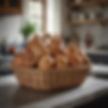 Brotform baskets arranged aesthetically in a modern kitchen