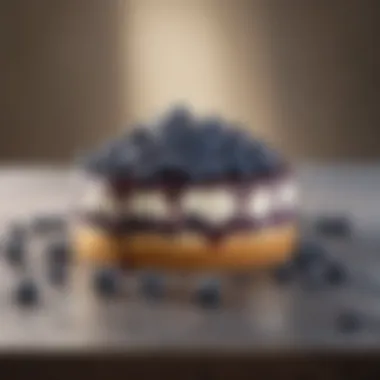 Delicious Blueberry Delight A colorful dessert featuring blueberries as the main ingredient