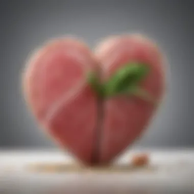 Visual representation of heart health benefits associated with tuna