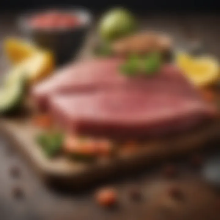 Nutritional breakdown of tuna including vitamins and minerals