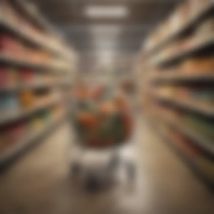 A budget planner with groceries listed and marked