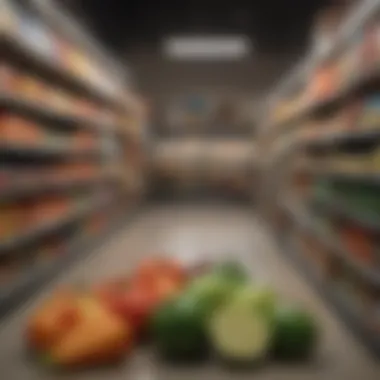 A digital platform showcasing an array of grocery items