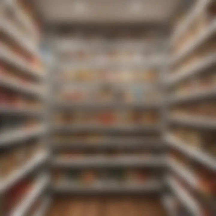 A well-stocked pantry filled with assorted groceries
