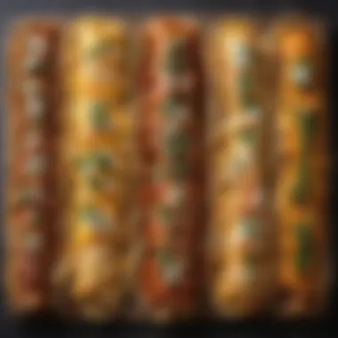 An array of different enchilada variations on a table