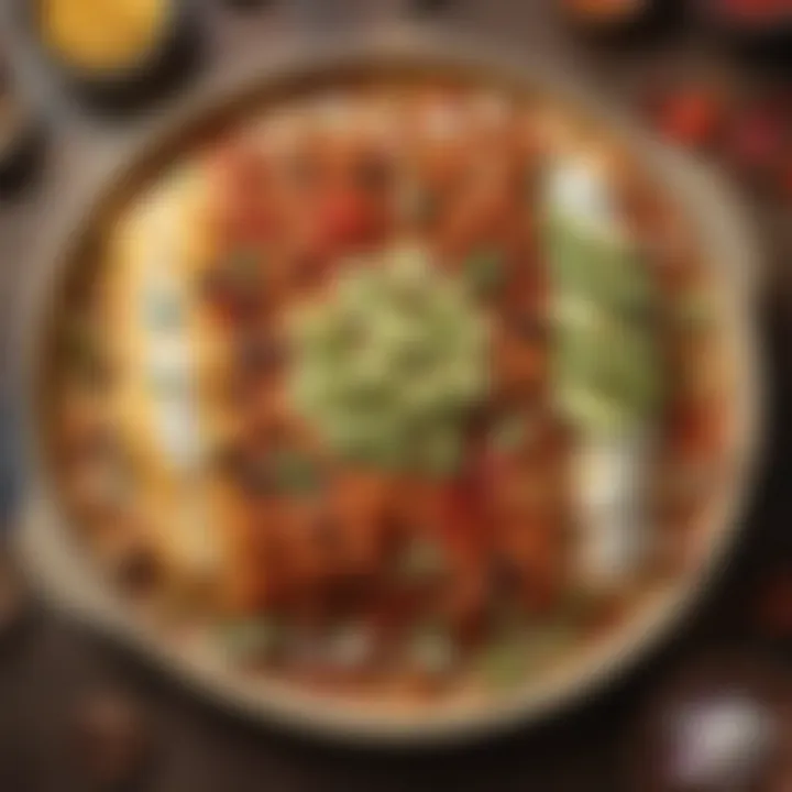 A vibrant spread of toppings for enchiladas