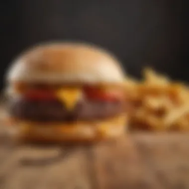 Close-up of a heavy-duty smash burger tool on a wooden surface