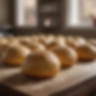 A variety of dough types prepared with different kneading machines.