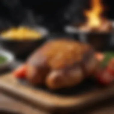 A delicious grilled dish prepared using an air fryer.