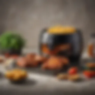 A selection of easy recipes made in an air fryer with grill.