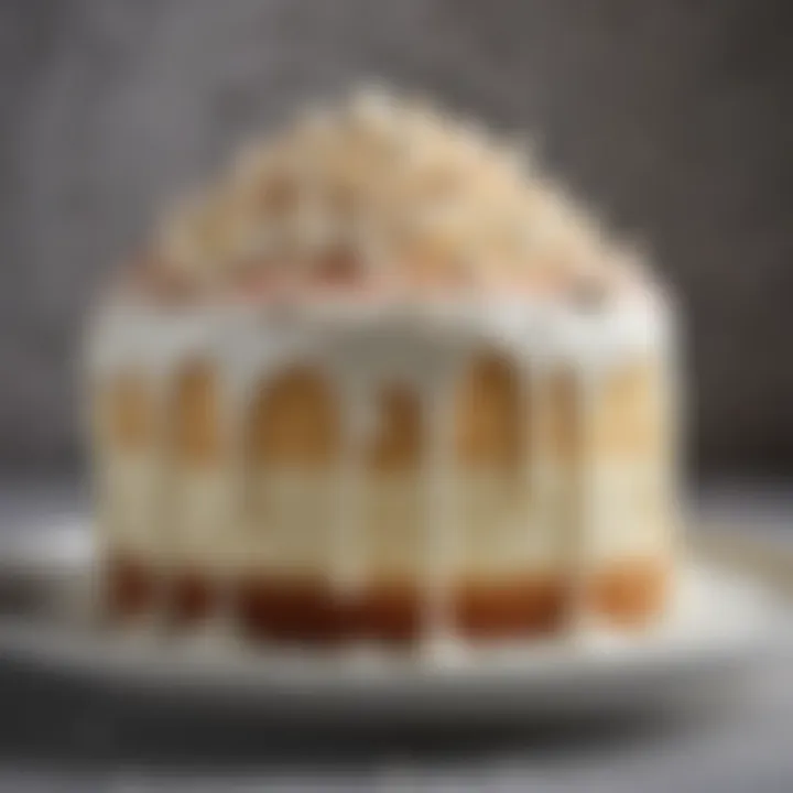 Creative applications of sour cream icing in gourmet desserts