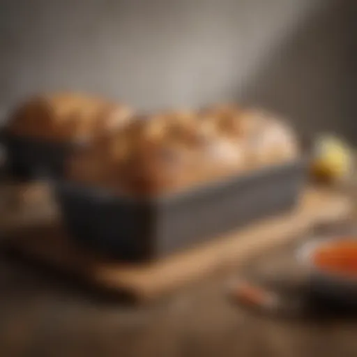 Elegant stone loaf pan featuring rustic design