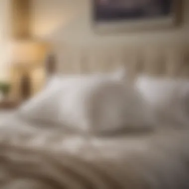 A Sanctuary of Comfort: Weighted Plush Pillow in Home Decor A serene bedroom setting featuring a weighted plush pillow on a neatly made bed.