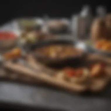 Essential Tools for Every Culinary Enthusiast A set of essential cooking tools organized elegantly