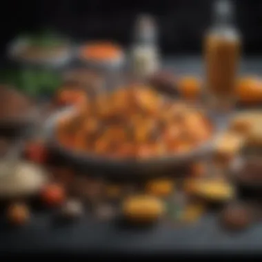 Gourmet Ingredients for Culinary Delights A beautifully arranged gourmet ingredient selection