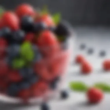Fresh Berries for Smoothie A vibrant mix of fresh berries arranged beautifully