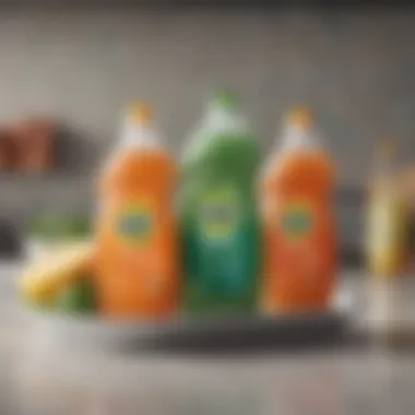 Eco-friendly dish detergent options in a sustainable kitchen