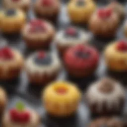 Delicious mini Bundt cakes displayed elegantly