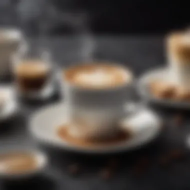 Enhancing Coffee Experiences with Aeroccino 4 Aeroccino 4 showcased with various coffee beverages