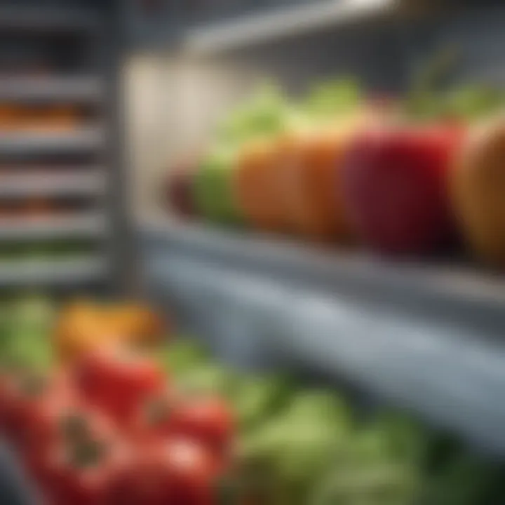 Close-up of fresh produce stored in refrigerator