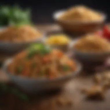 Delicious Dishes Showcasing Textured Vegetable Protein Variety of dishes featuring textured vegetable protein
