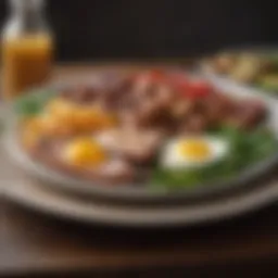 A plate filled with processed keto foods showcasing the dirty keto lifestyle.