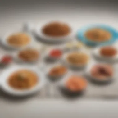A diverse plate of allergen-free foods