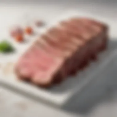 Anatomy of New York Strip Cut Illustration of the anatomy of the New York Strip cut from the beef carcass.
