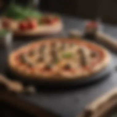 Tools for Maintaining a Personal Pizza Stone A well-maintained personal pizza stone alongside cleaning tools