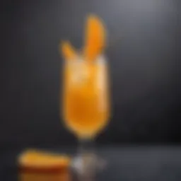 A vibrant glass of Screwdriver cocktail garnished with an orange slice.