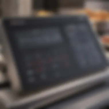 User-friendly control panel of a stand alone steamer