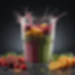 A vibrant array of fruits and vegetables showcasing natural thickeners for smoothies.