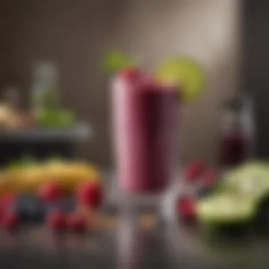 A beautifully blended smoothie in a glass, demonstrating perfect consistency and texture.