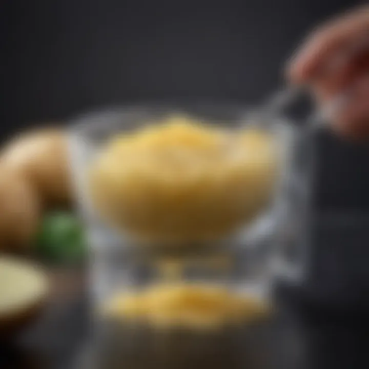 Close-up of the Potato Ricer showcasing its design