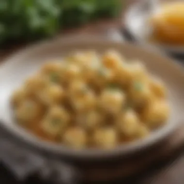 Delicious potato gnocchi prepared using the ricer