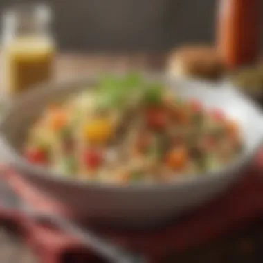 Nutritious Quinoa Salad for Camping Adventures Refreshing quinoa salad packed with fresh ingredients