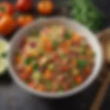 A vibrant bowl of quinoa salad with colorful vegetables