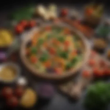 Anti-Inflammatory Meal Ideas Healthy meal featuring a variety of anti-inflammatory vegetables