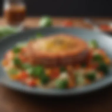 Protein-Packed Vegetarian Dish A beautifully plated vegetarian dish with an emphasis on protein sources