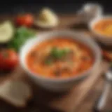 A vibrant bowl of WeightWatchers soup showcasing fresh ingredients.
