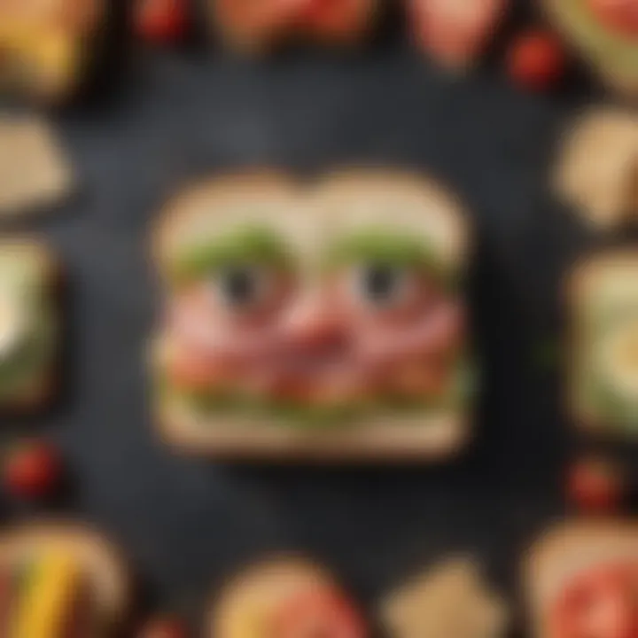 Creative sandwich shapes that appeal to young children