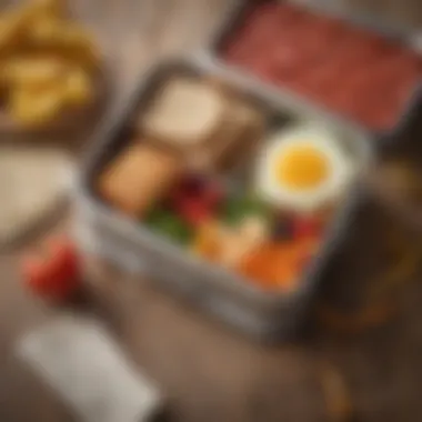 Balanced Lunchbox Essentials Easy preparation of a balanced lunch in a child's lunchbox