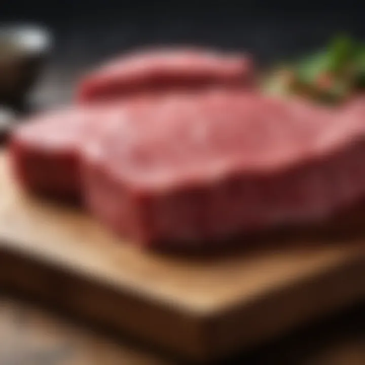 A selection of premium Wagyu cuts displayed on a wooden board